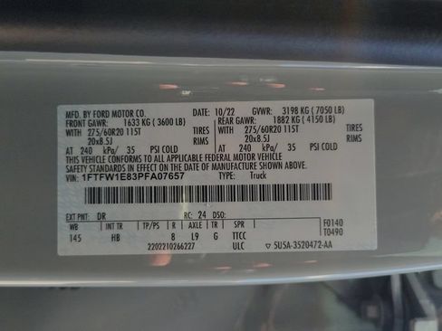 Used 2023 Ford F150 Lariat w/ Equipment Group 502A High AWD/4WD image 25