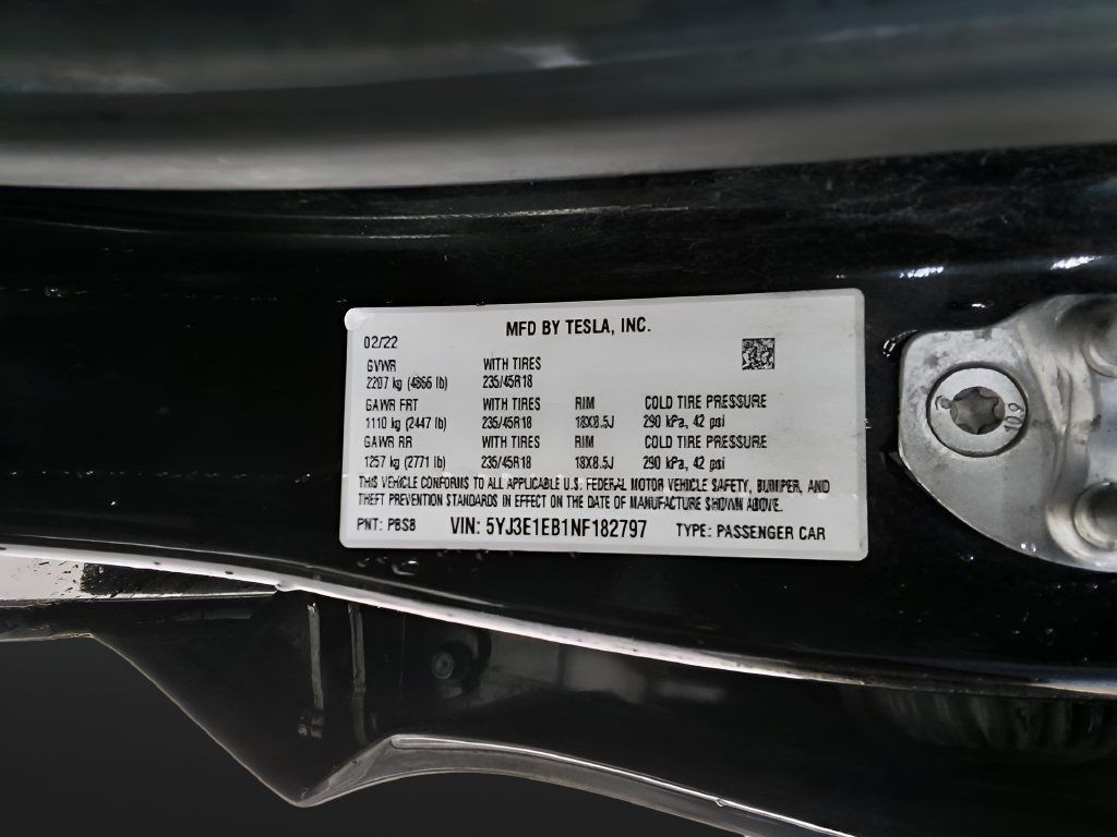 Used 2022 Tesla Model 3 Long Range AWD/4WD image 8