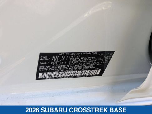 Certified 2026 Subaru Crosstrek 2.5i AWD/4WD image 28