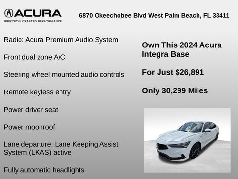 Used 2024 Acura Integra A-Spec FWD image 6