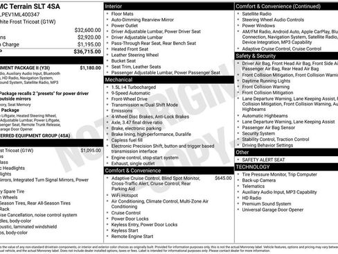 Used 2021 GMC Terrain SLT w/ Infotainment Package II FWD image 50