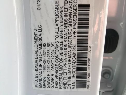 Certified 2025 Honda Accord SE image 16