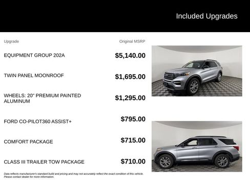 Used 2020 Ford Explorer XLT w/ Equipment Group 202A AWD/4WD image 6