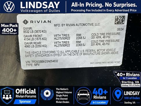 Used 2025 Rivian R1S Adventure AWD/4WD image 31