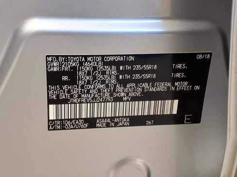 Used 2018 Toyota RAV4 Limited w/ All Weather Liner Package image 27