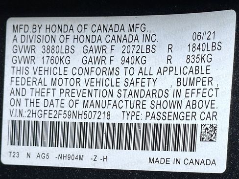 Used 2022 Honda Civic Sport image 49