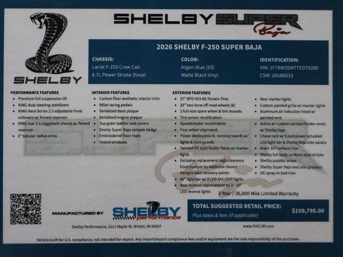 New 2026 Ford F250 Lariat w/ Black Appearance Package AWD/4WD image 14