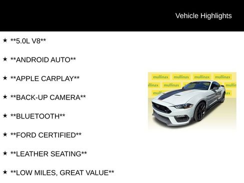 Certified 2022 Ford Mustang Mach 1 w/ Equipment Group 700A RWD image 6