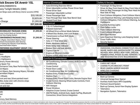 Used 2025 Buick Encore GX Avenir w/ Avenir Technology Package image 7