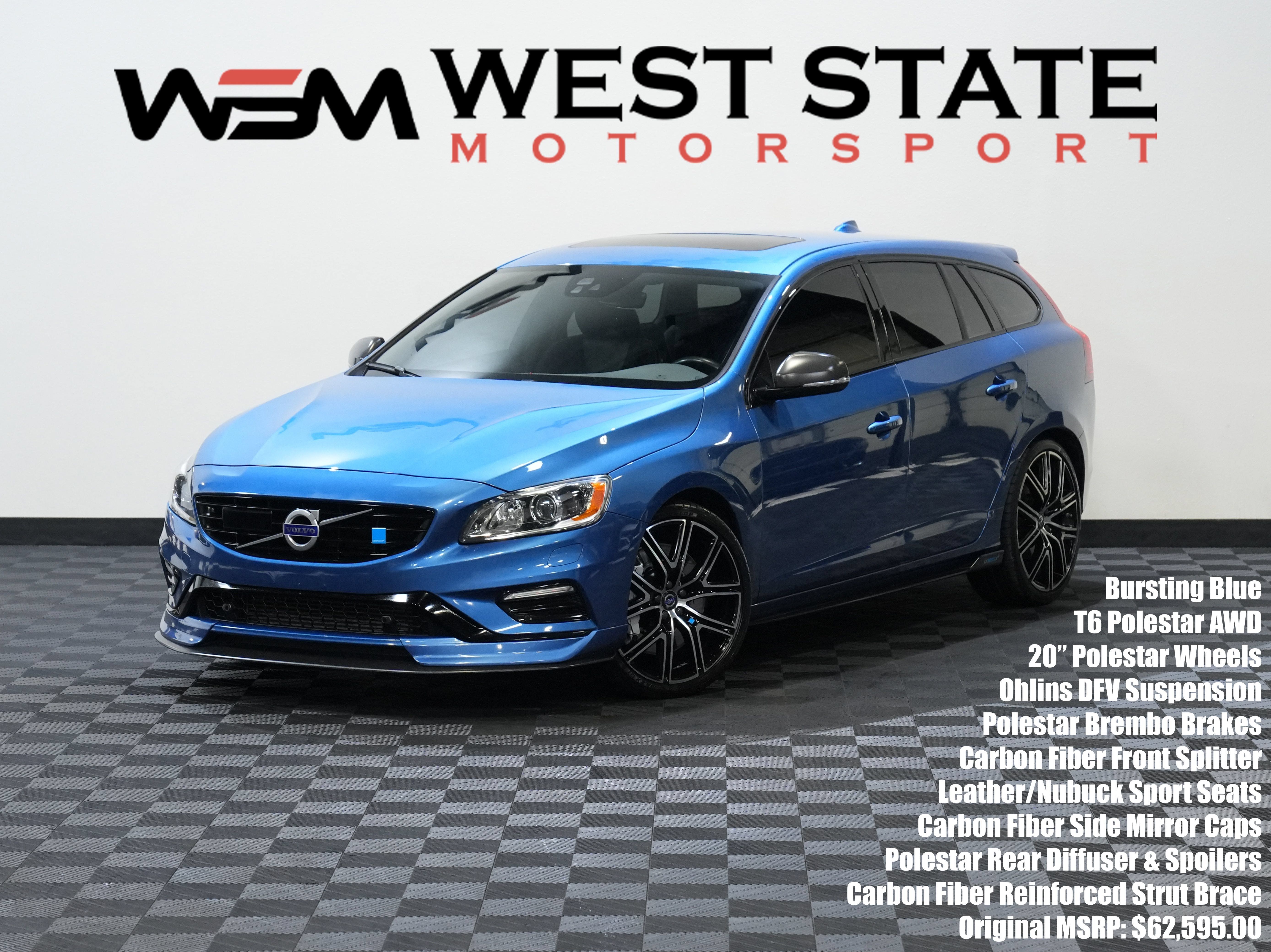 Used 2018 Volvo V60 T6 Polestar AWD/4WD image 1