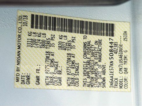 Certified 2019 Nissan Titan PRO-4X w/ Pro-4x Utility Package image 35