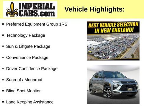 Used 2021 Chevrolet TrailBlazer RS w/ Sun and Liftgate Package image 7