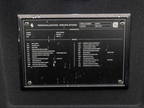 Certified 2024 Ferrari 296 GTS RWD image 27