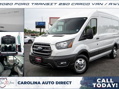 Used 2020 Ford Transit 250 Medium Roof AWD w/ Load Area Protection Package image 1