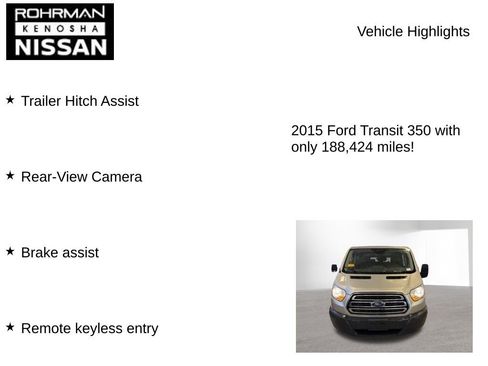 Used 2015 Ford Transit 350 XLT RWD image 8