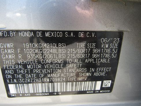 Used 2024 Honda HR-V LX image 6