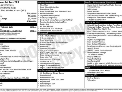 New 2026 Chevrolet Trax RS w/ Sunroof Package FWD image 19