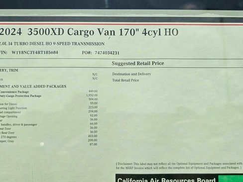 Used 2024 Mercedes-Benz Sprinter 3500 image 29