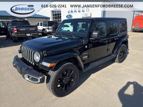 Used 2021 Jeep Wrangler Unlimited Sahara 4xe w/ Cold Weather Group image 3