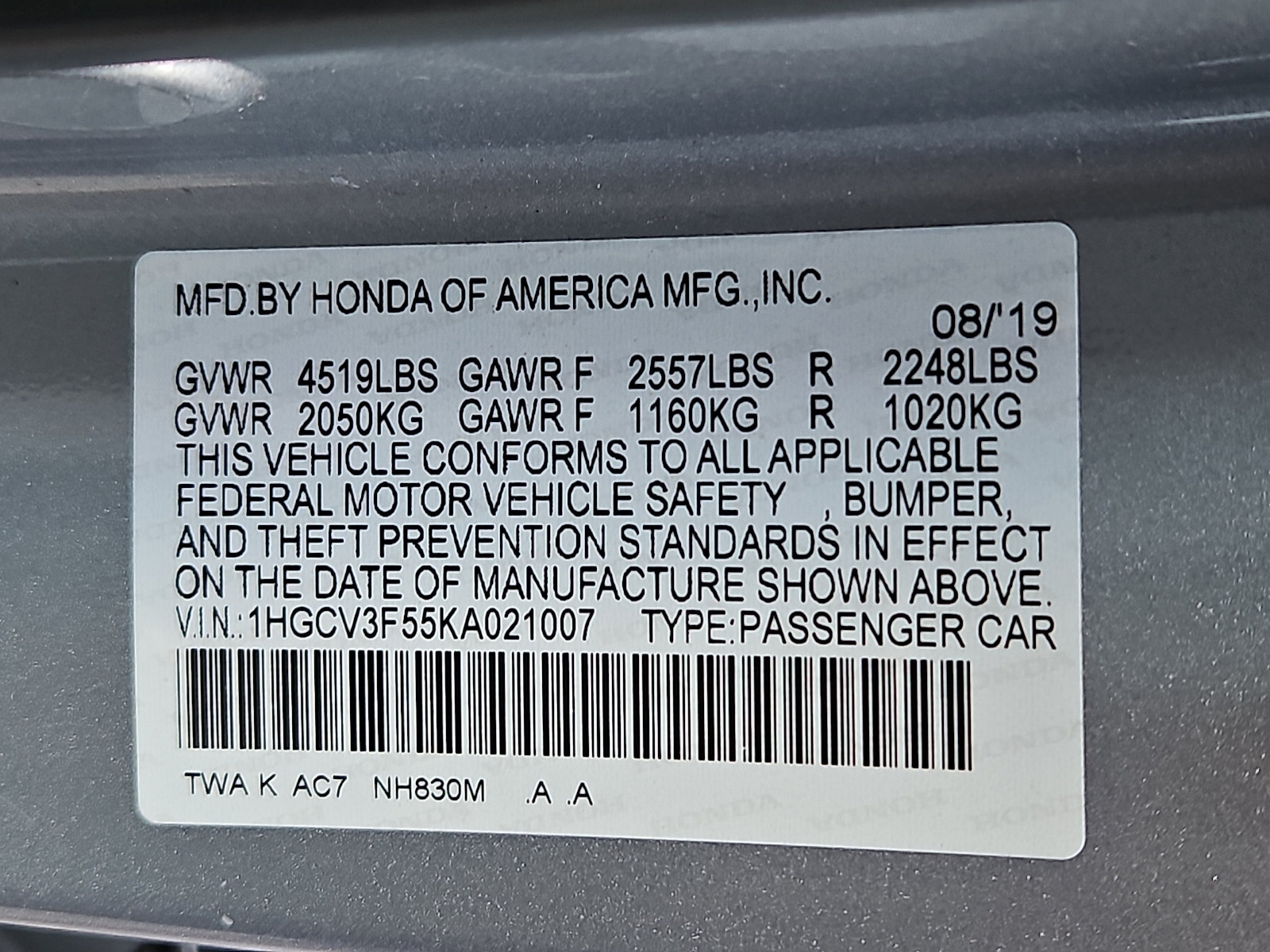 Used 2019 Honda Accord EX-L image 29