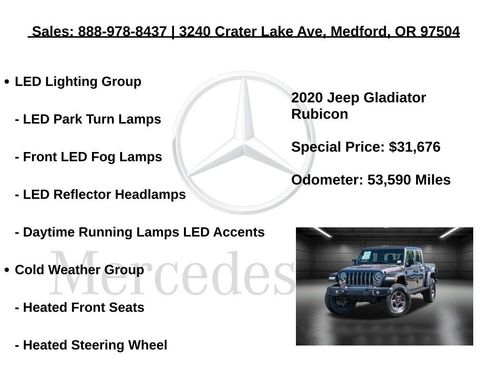 Used 2020 Jeep Gladiator Rubicon w/ LED Lighting Group image 10