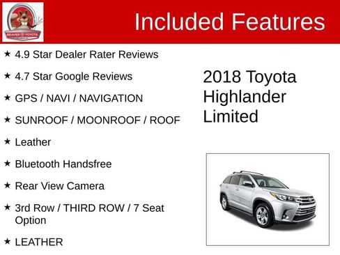 Used 2018 Toyota Highlander Limited image 4