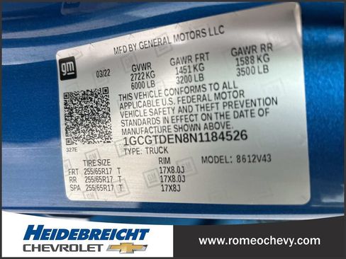 Used 2022 Chevrolet Colorado Z71 AWD/4WD image 8