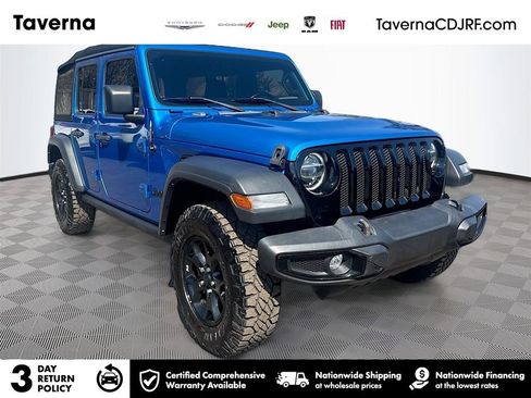 Used 2021 Jeep Wrangler Unlimited Willys image 1