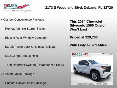 Used 2024 Chevrolet Silverado 1500 Custom RWD image 30