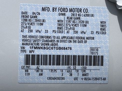 New 2026 Ford Explorer ST w/ Sun And Sound Package AWD/4WD image 7