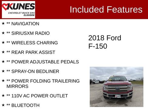 Used 2018 Ford F150 Lariat w/ Equipment Group 502A Luxury image 3