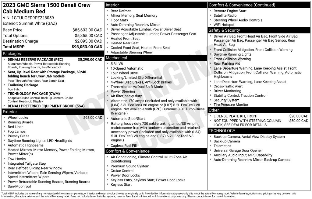 Used 2023 GMC Sierra 1500 Denali w/ Denali Reserve Package AWD/4WD image 6