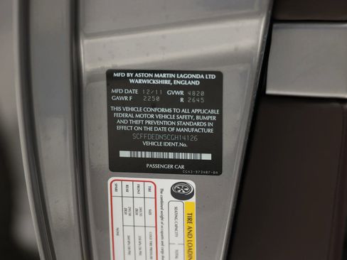 Used 2012 Aston Martin Virage Volante Convertible 2D image 88