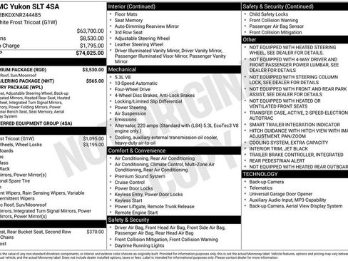 Used 2022 GMC Yukon SLT w/ SLT Premium Package AWD/4WD image 6