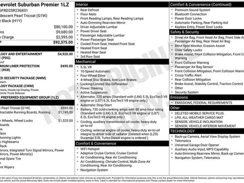 New 2025 Chevrolet Suburban Premier image 36