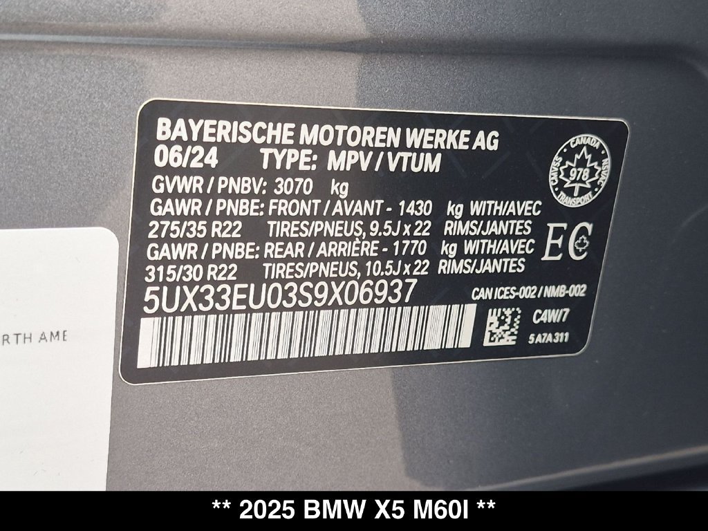 Used 2025 BMW X5 M60i AWD/4WD image 36