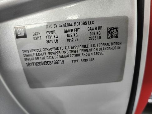 Used 2012 Chevrolet Corvette Grand Sport w/ 2LT Preferred Equipment Group image 47