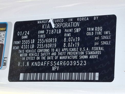Certified 2024 Kia EV9 Wind AWD/4WD image 29