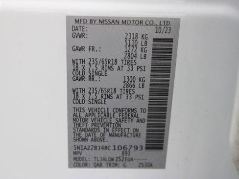 Certified 2024 Nissan Murano SV FWD image 28
