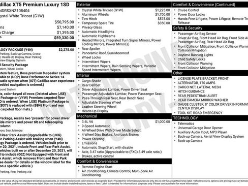 Certified 2022 Cadillac XT5 Premium Luxury w/ Technology Package image 5