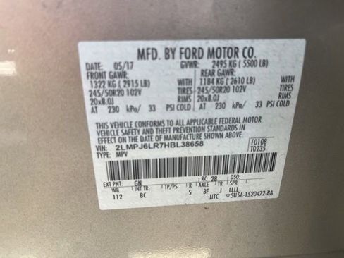 Used 2017 Lincoln MKX Reserve w/ Lincoln MKX Climate Package FWD image 15