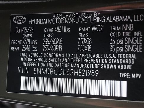 Used 2025 Hyundai Tucson SEL AWD/4WD image 6