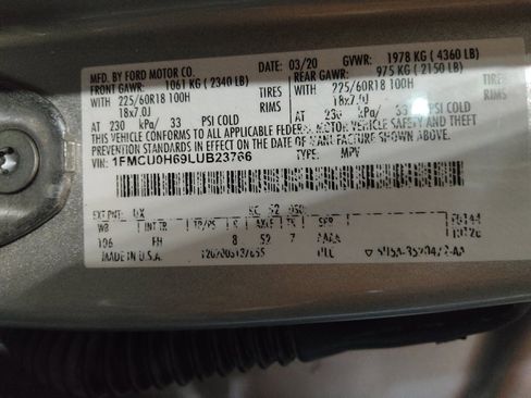 Used 2020 Ford Escape SEL FWD image 33
