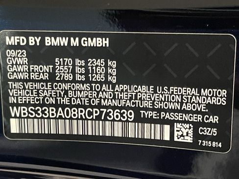 Used 2024 BMW M4 xDrive Competition AWD/4WD image 24