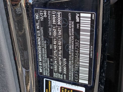 Used 2022 Mercedes-Benz GLS 450 4MATIC w/ AMG Line Exterior image 24