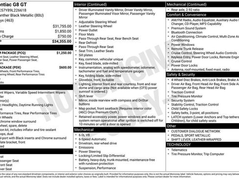 Used 2009 Pontiac G8 GT w/ Premium Package image 21