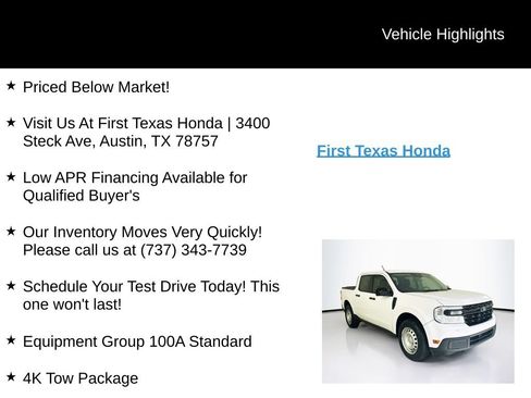 Used 2024 Ford Maverick XL w/ Equipment Group 100A Standard AWD/4WD image 9