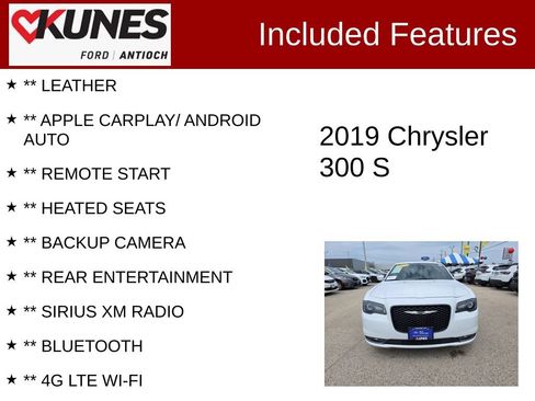 Used 2019 Chrysler 300 S AWD/4WD image 3