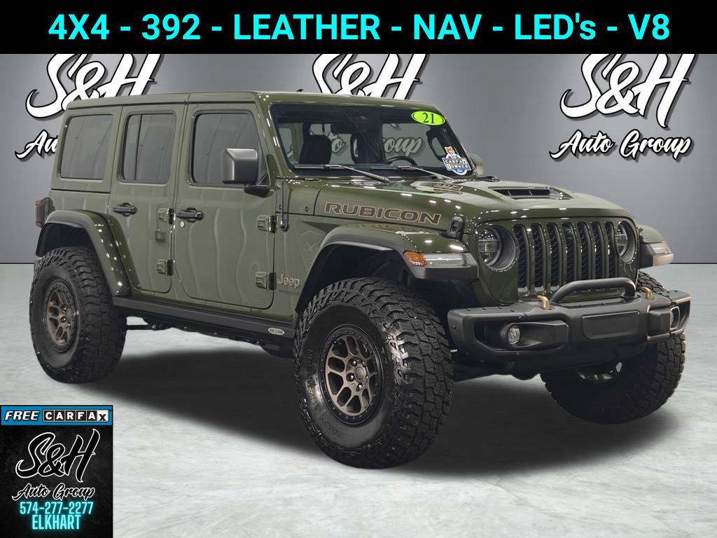 Used 2021 Jeep Wrangler Unlimited Rubicon w/ Xtreme Recon 35" Tire Package AWD/4WD image 1