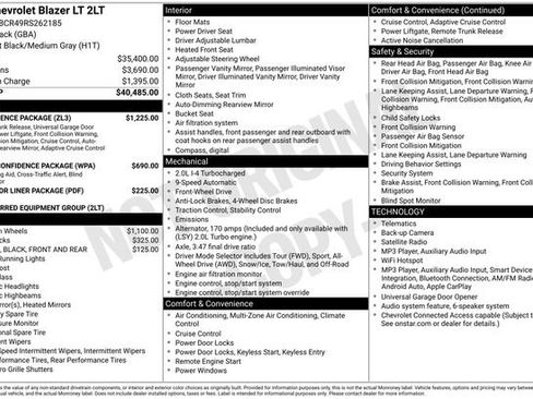 Certified 2024 Chevrolet Blazer LT w/ Convenience Package FWD image 12
